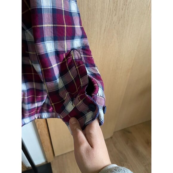 EUC L.L. Bean Womens 1X Plaid Hooded Jacket With Fleece Lining - Picture 4 of 8